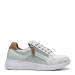  Women´s sporty shoe with lace and zipper, White