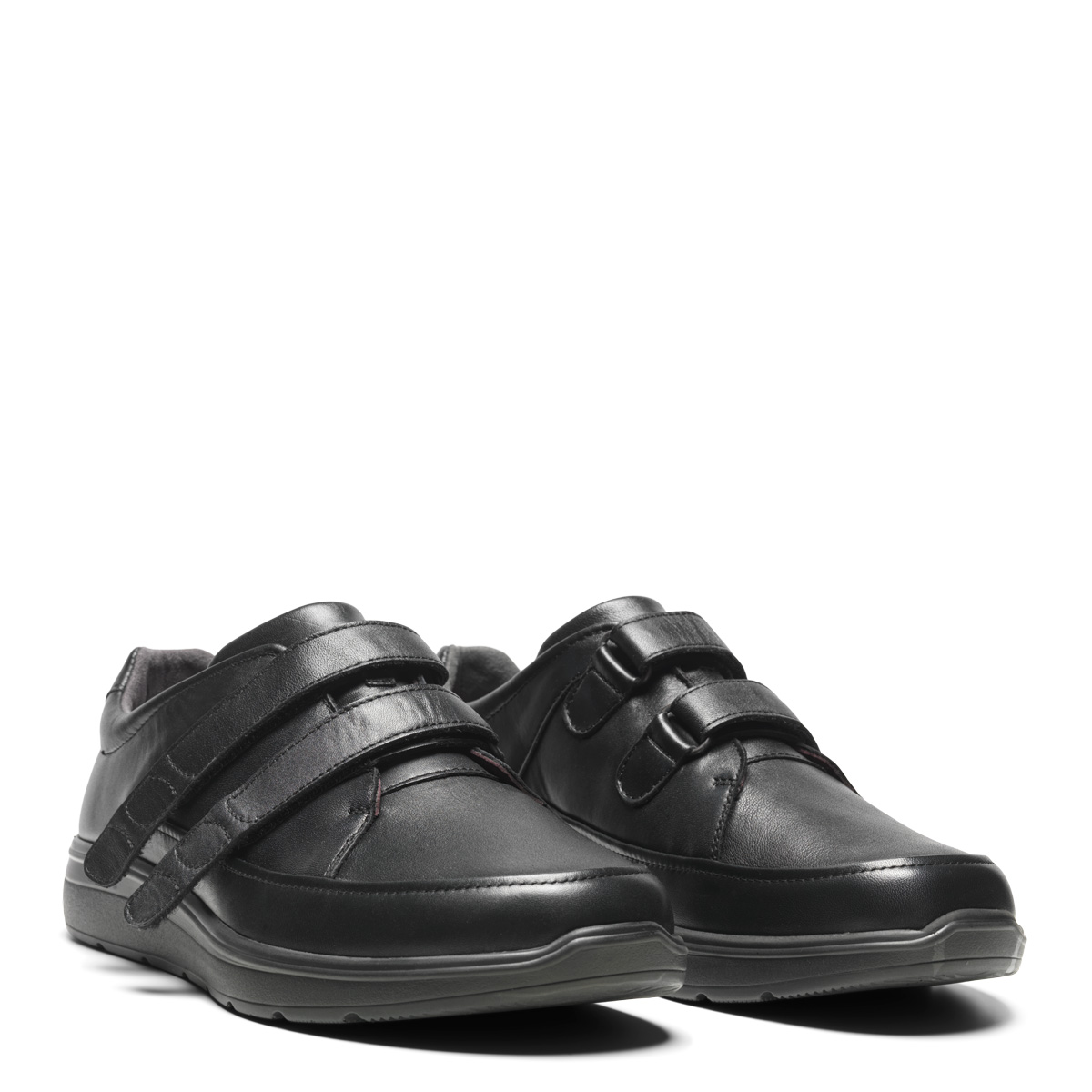 Mens dress shoes with velcro straps on sale