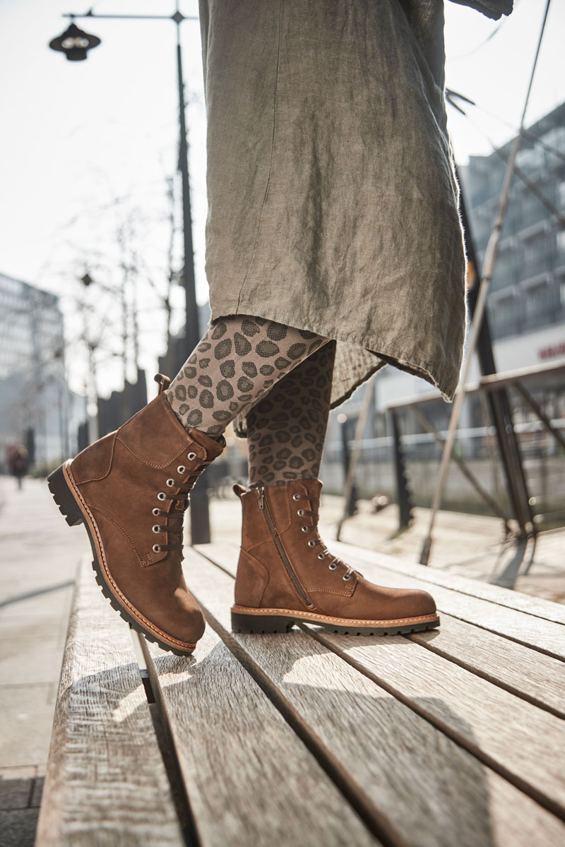 Women's lace up boots with zipper discount