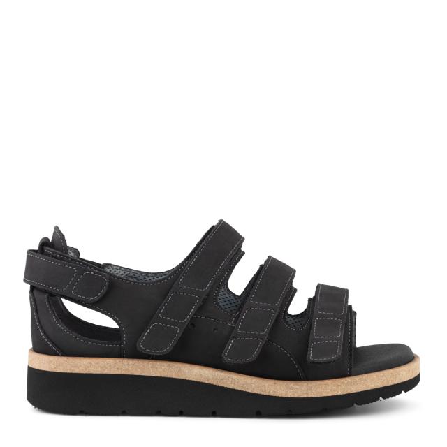 Women´s sandal with velcro straps adjustable heel counter