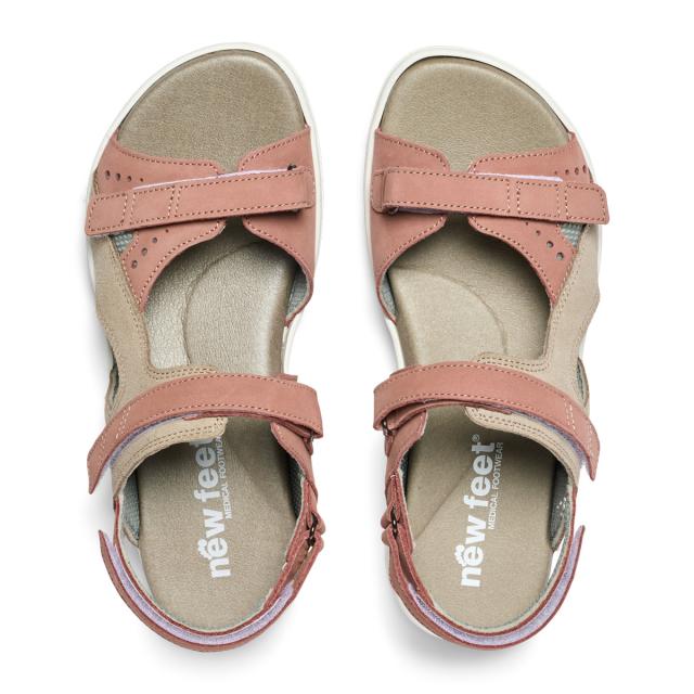 Women´s sandal with two velcro and adjustable heelstrap