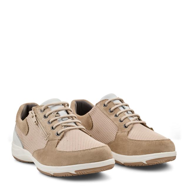 Women´s laced shoe with TextileStretch and zip