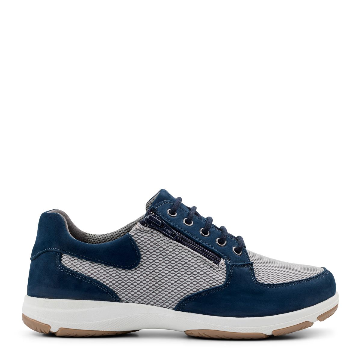 Women´s laced shoe with TextileStretch and zip