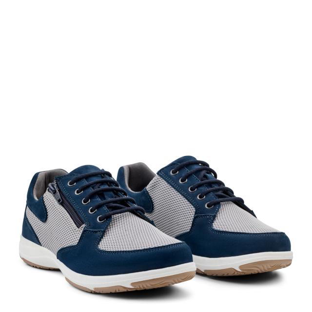 Women´s laced shoe with TextileStretch and zip