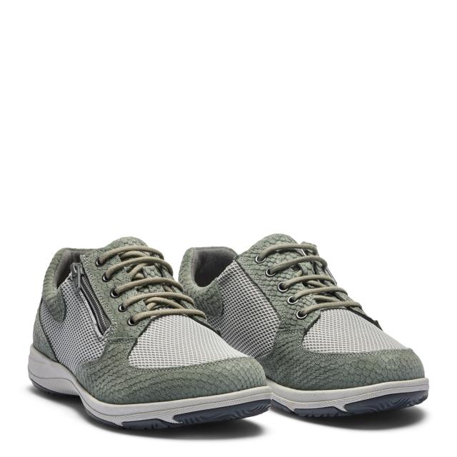 Women´s laced shoe with TextileStretch and zip