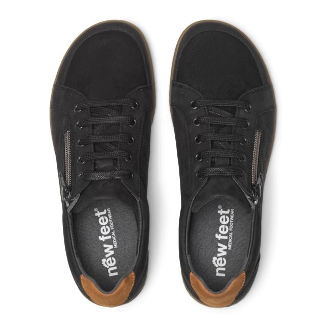 Sneakers for women with zipper and lace closure