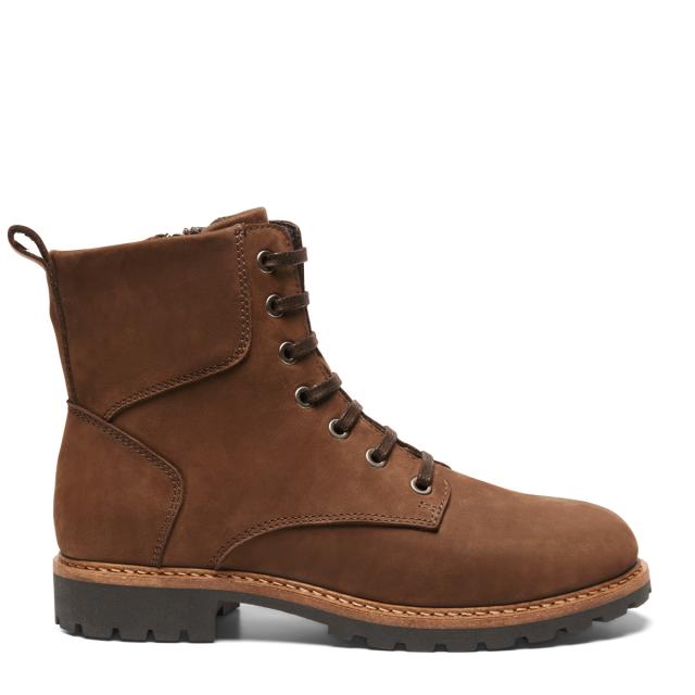 Lace-up boot for women - with zipper