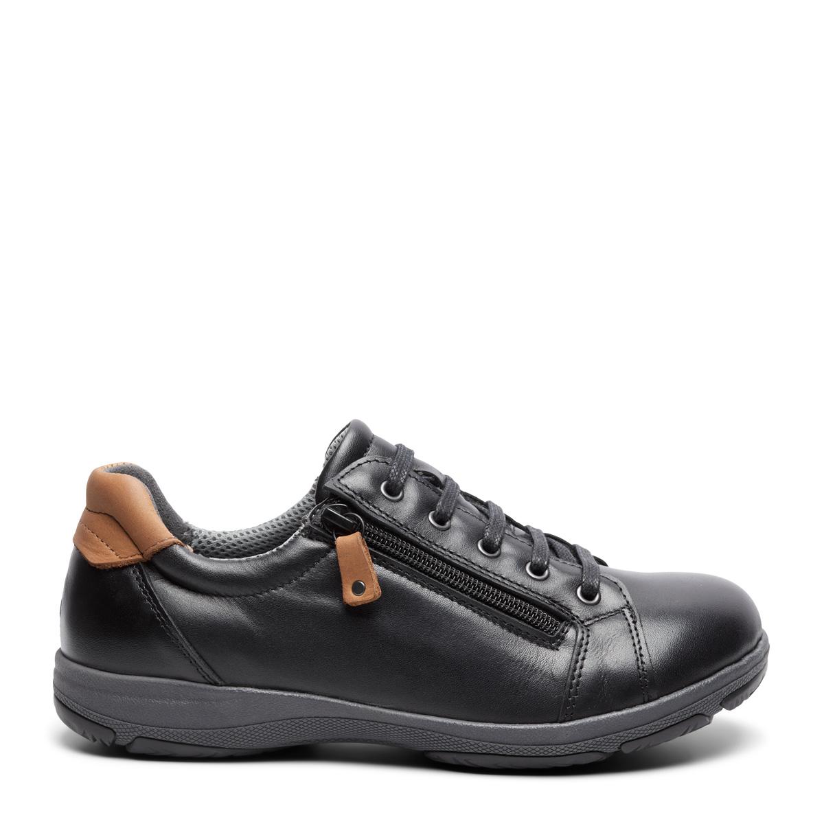 Women´s laced shoe with zipper