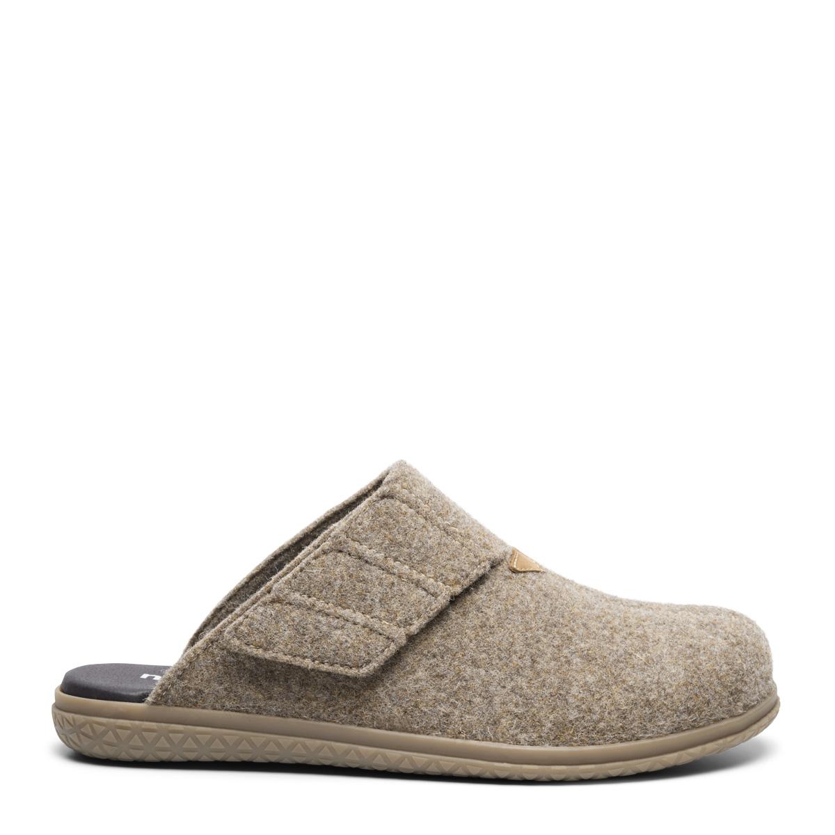Indoor slippers with adjustable velcro strap for men