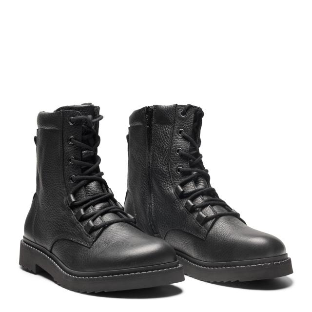 Women´s lined boot with lace and zipper