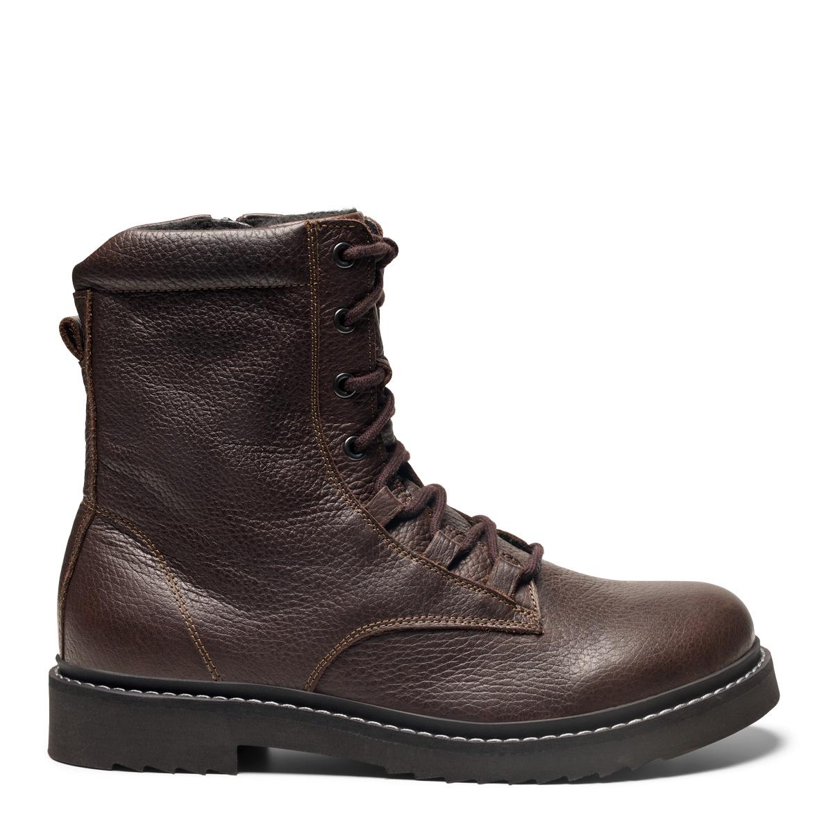 Women´s lined boot with lace and zipper