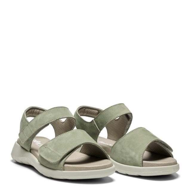 Women´s sandal with two velcro strap and  heel strap