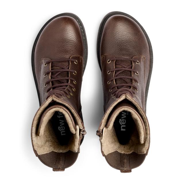 Long lace-up boot with zipper and Picos© lining