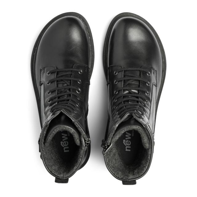 Boot with bouclesdetail, Picos© lining, lace and zipper