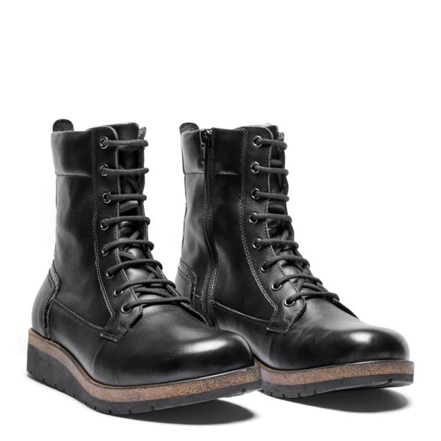 Women boot with lace and zipper