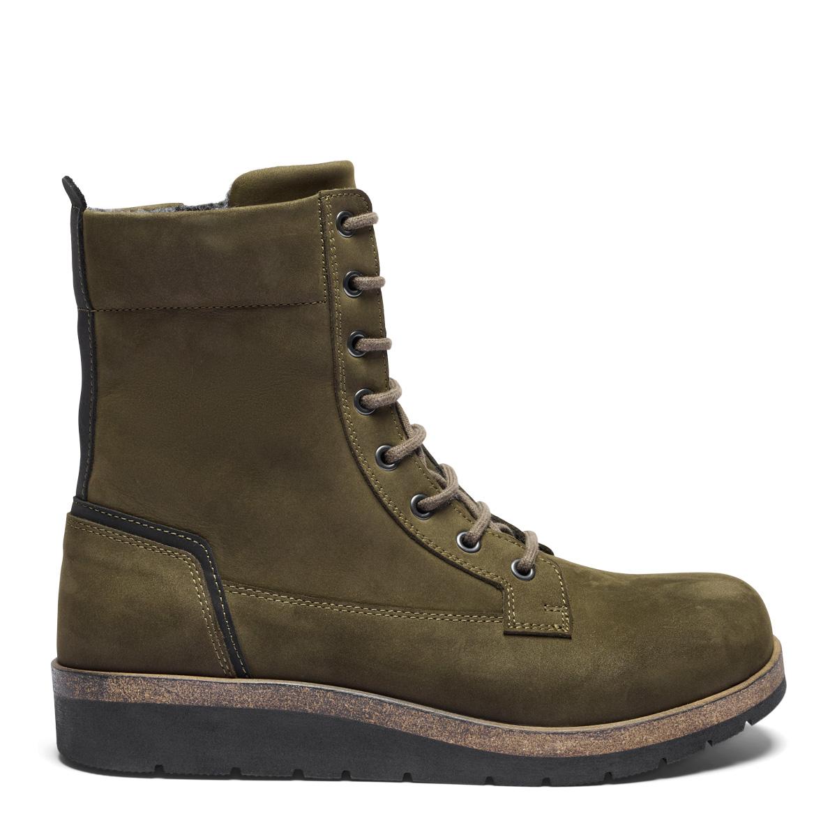 Women boot with lace and zipper