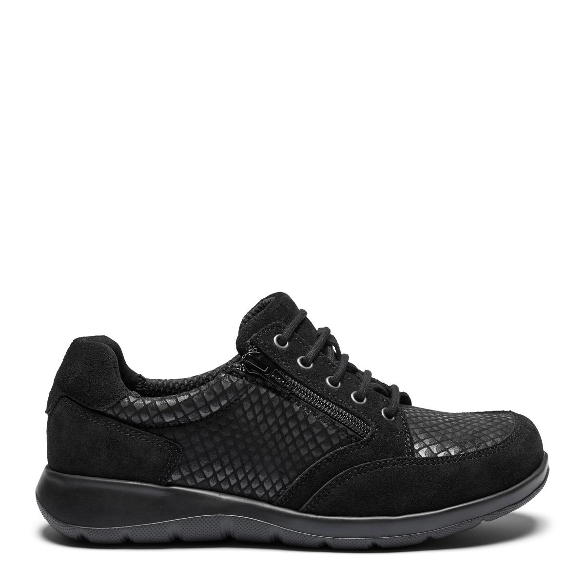 Women´s laced shoe with zipper