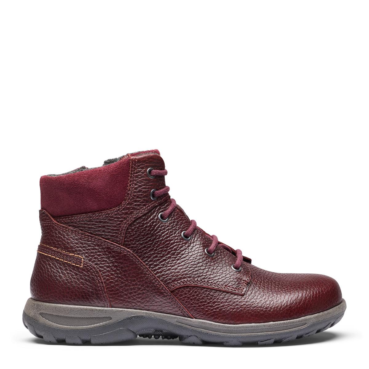 Sporty women boot with lace and zipper