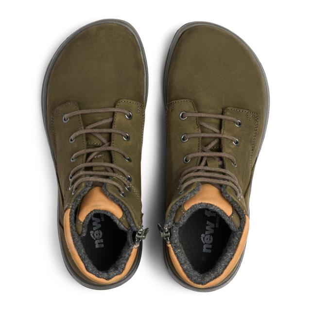 Sporty women boot with lace and zipper