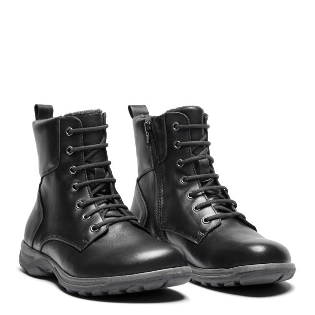 Women boot with lace and zipper