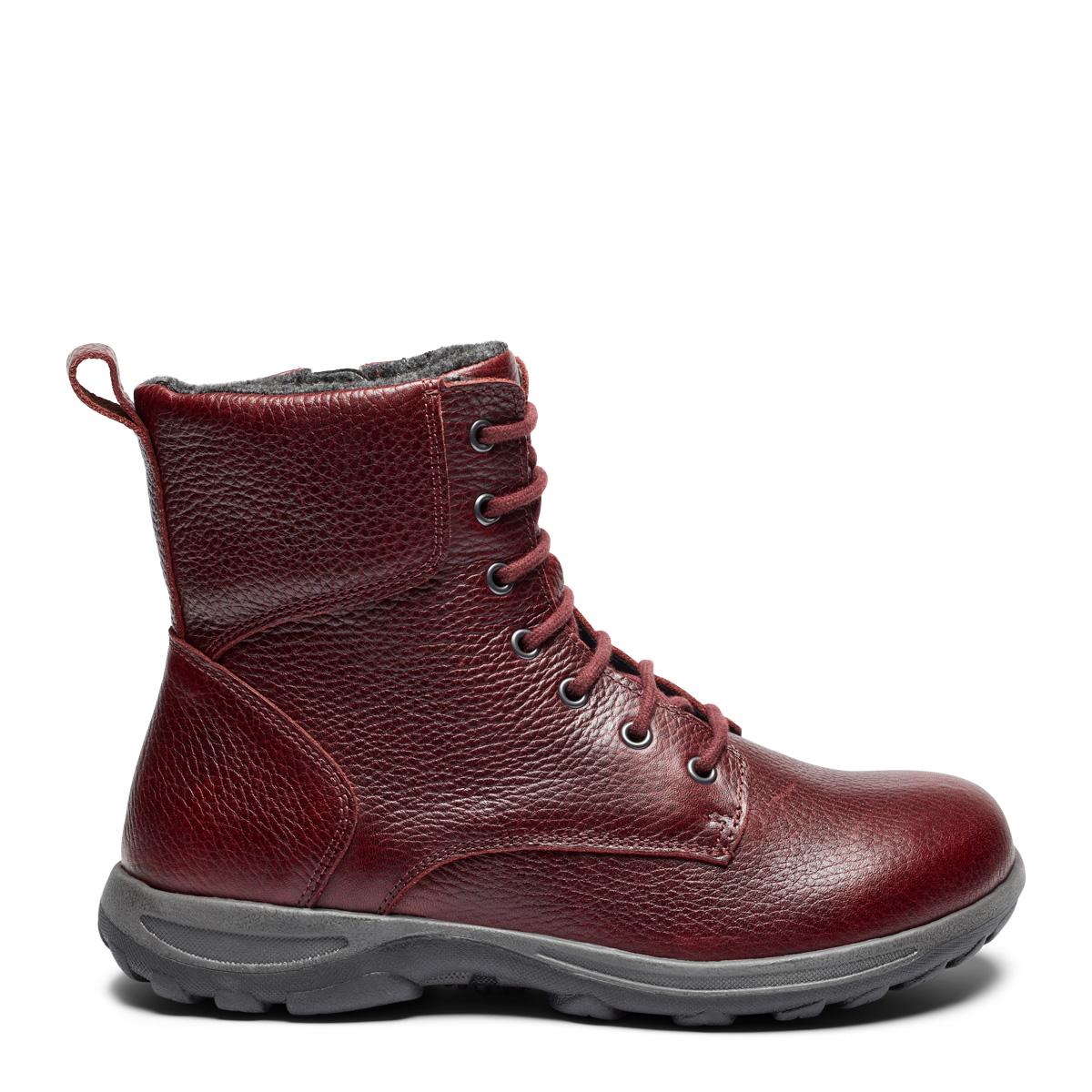 Women boot with lace and zipper