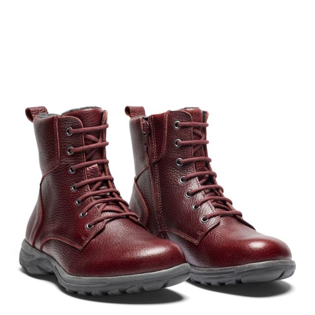 Women boot with lace and zipper