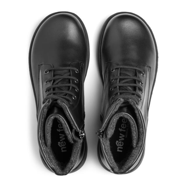 Boot with lace and zipper for women