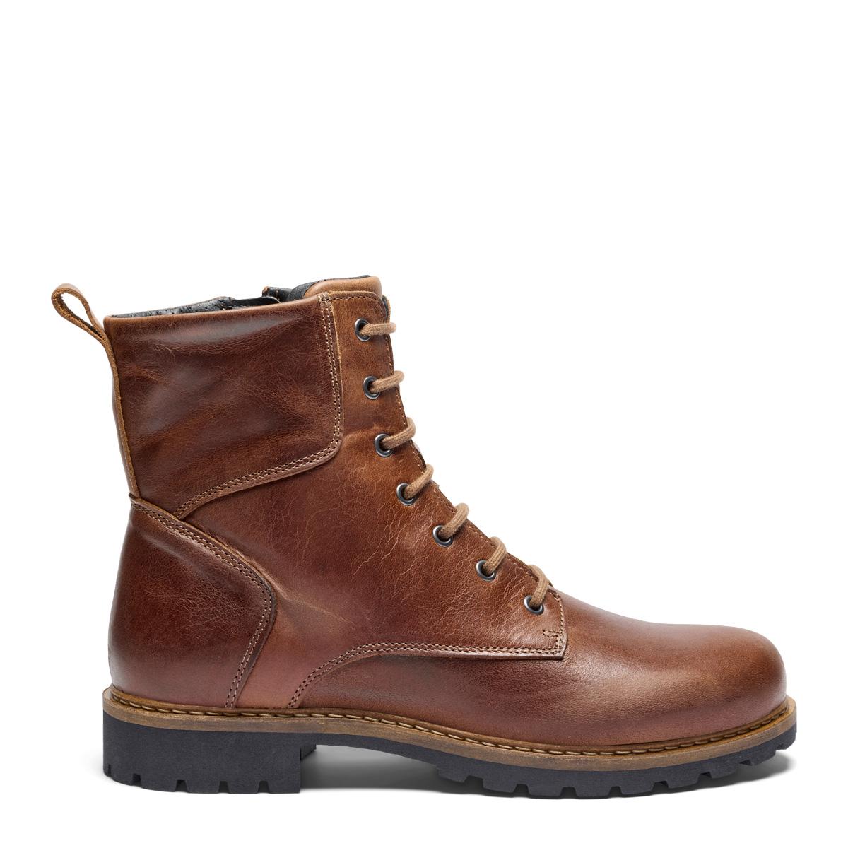Women´s lace-up boot with zipper