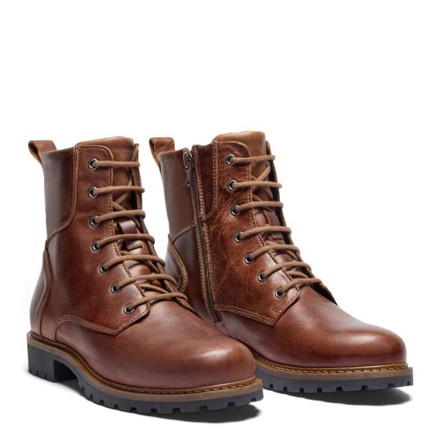 Women´s lace-up boot with zipper