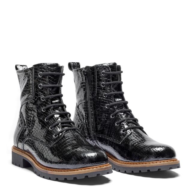Women´s lace-up boot with zipper