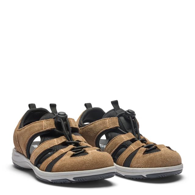 Practical women's sandal with elastic lace