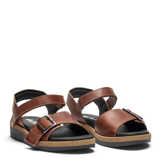 Women´s sandal with adjustable velcro straps and a buckle