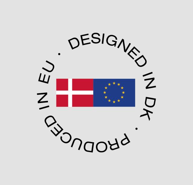 Designade i Danmark - producerade i EU