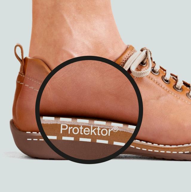 You will find Protektor® inside the shoe