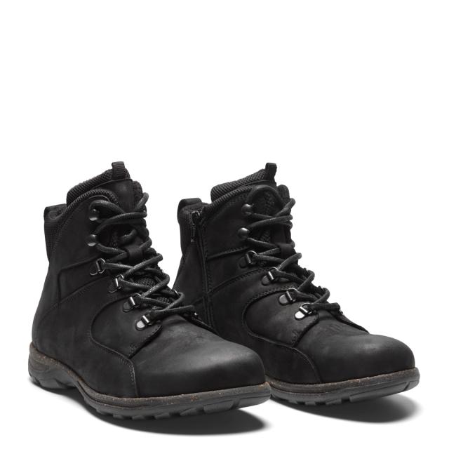 Mens boot with lace and zipper