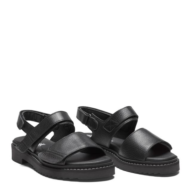 Womens sandal with two velcro and adjustable heel strap