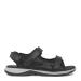 Men´s sporty sandal with adjustable velcro straps, Black