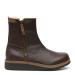Women´s boot with zipper in both sides, Brown