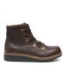 Women´s lace-up boot with zipper and lining, Brown