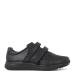 Men's shoes with two velcro straps, Black