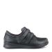 Women's shoes with two adjustable velcro straps, Black