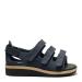 Women´s sandal with velcro straps adjustable heel counter, Blue