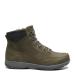 Lace-up boot for women - with zipper and lining, Olive grey