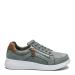  Women´s sporty shoe with lace and zipper, Olive grey