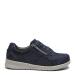 Sporty lace-up shoes with zipper closure - for women, Blue