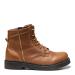 Women's boot with lace and zipper, Cognac