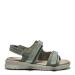Women´s Sporty sandal with adjustable velcro fastenings, Olive grey
