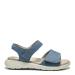 Women´s sandal with two velcro strap and  heel strap, Blue