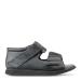 Sandal with heel counter. Hard rocker sole PRO, Black